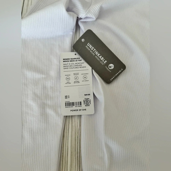 NWT | Athleta | Renew Seamless Mock Neck Long Sleeve Top - Size XS - Picture 6 of 6